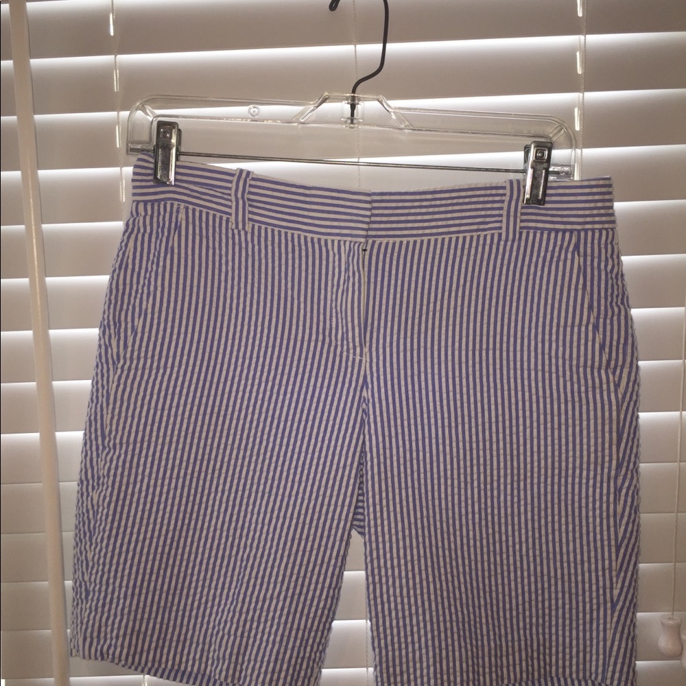 J Crew Seersucker Shorts
